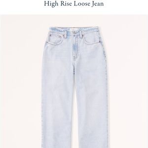 Abercrombie high rise loose jeans